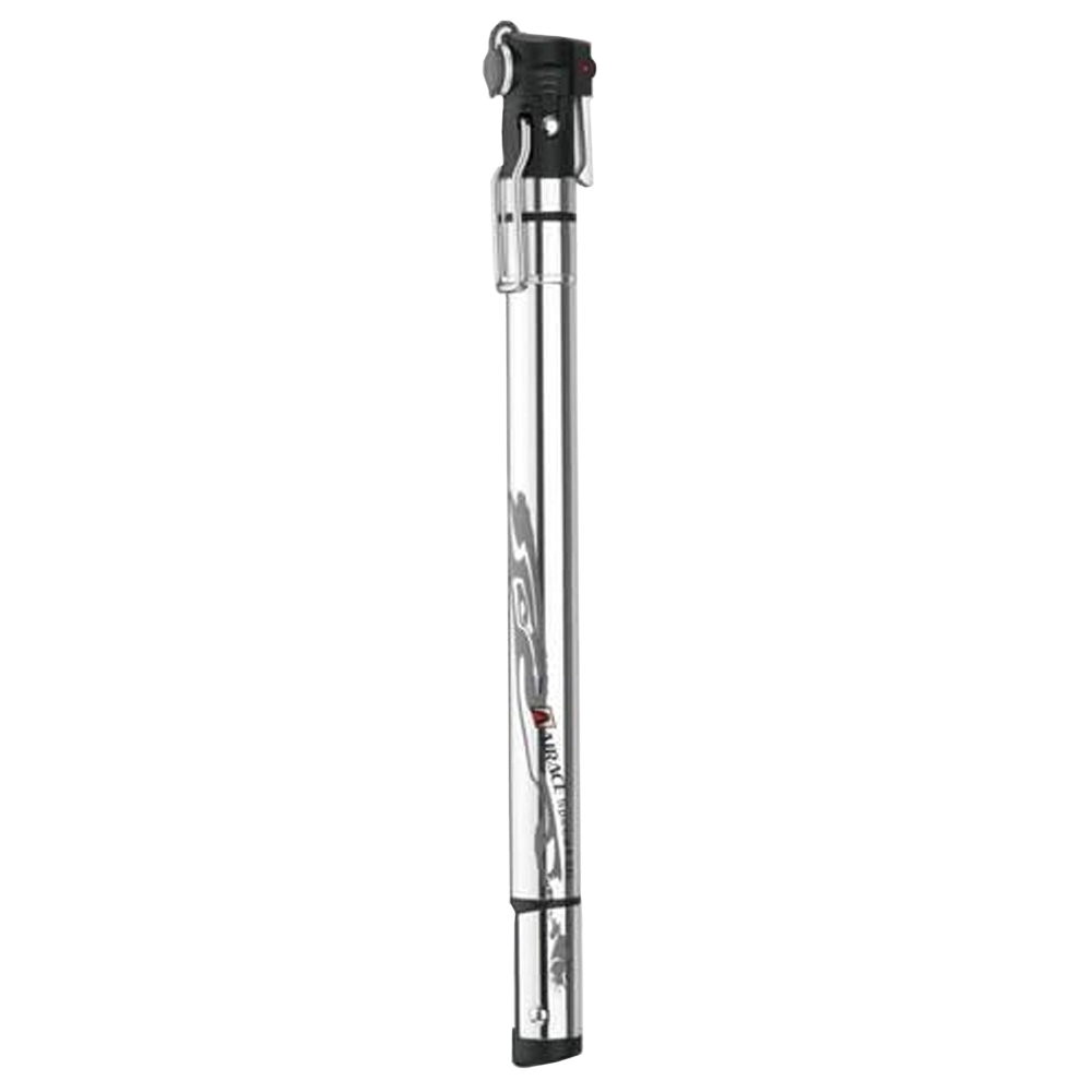 AIRACE SPEED F2 ECONO G Mini Floor Pump with Gauge Silver