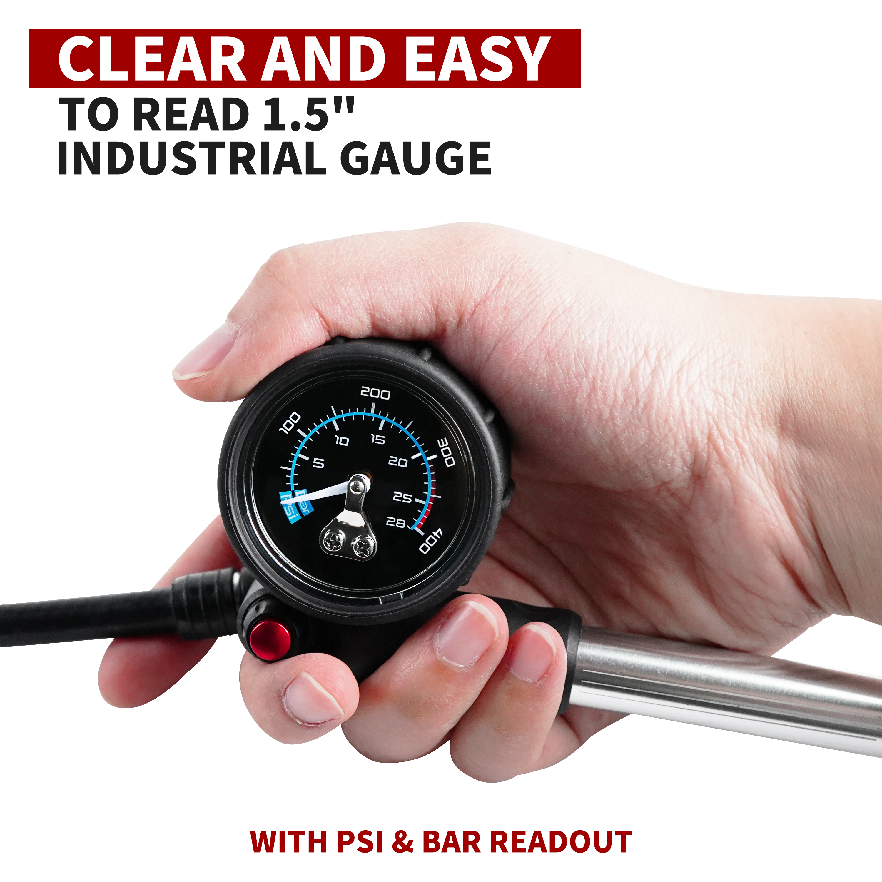 Clear and Easy to Read Gauge