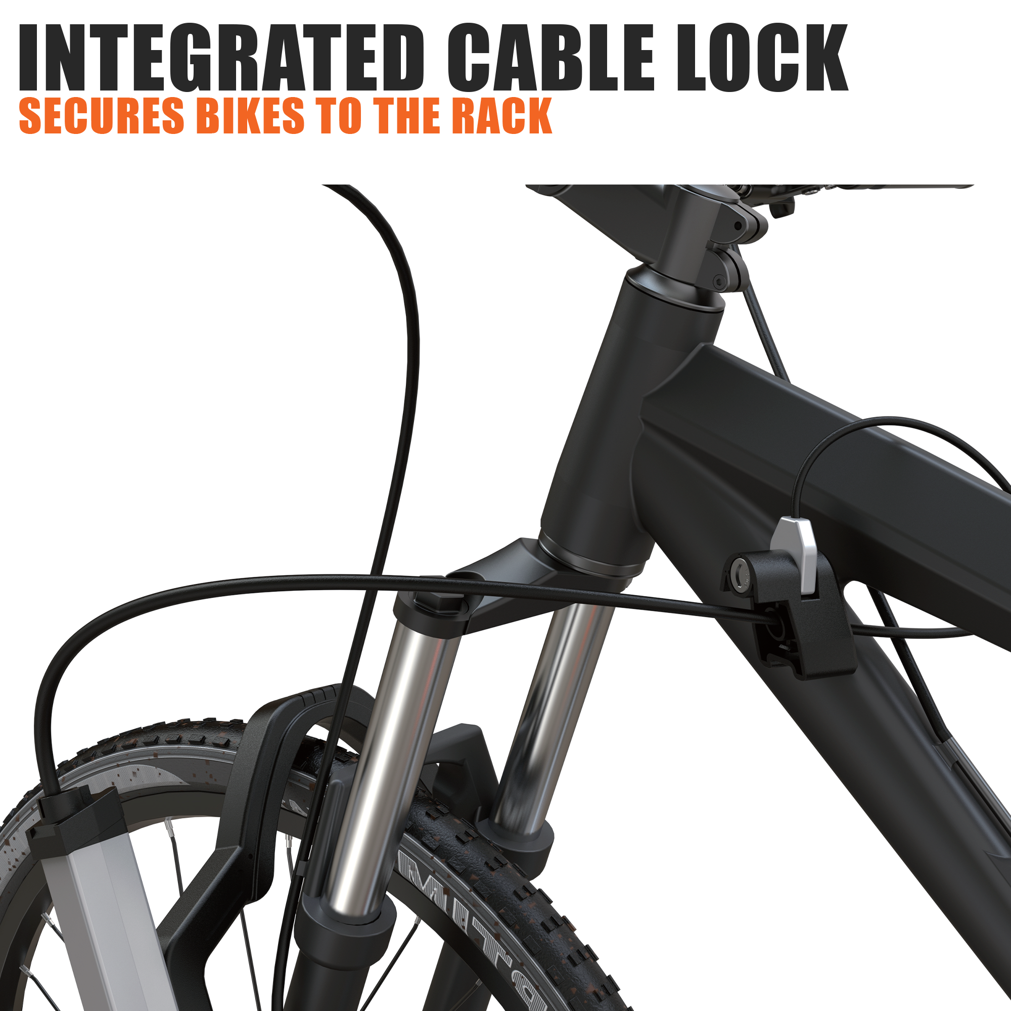 Hitch Rack Features an Integrated Cable Lock