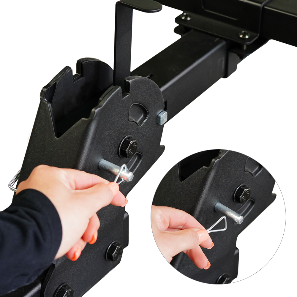 2 Bike Hitch Mount Rack Step