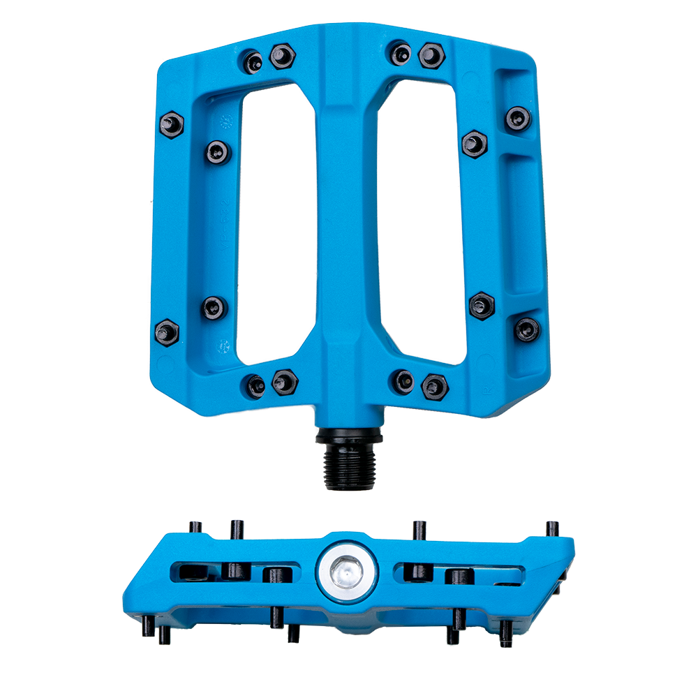 Blue Pedal Front and Side View