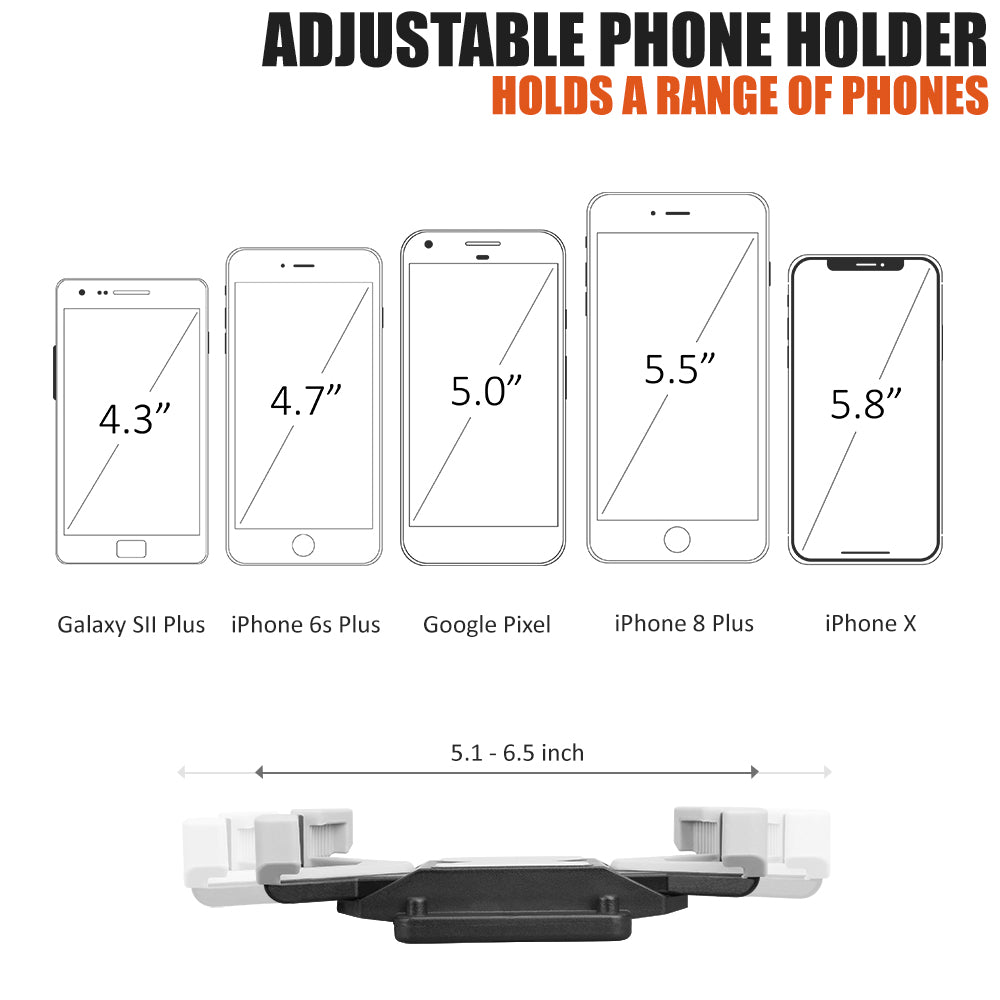 Holder Sizes Supported