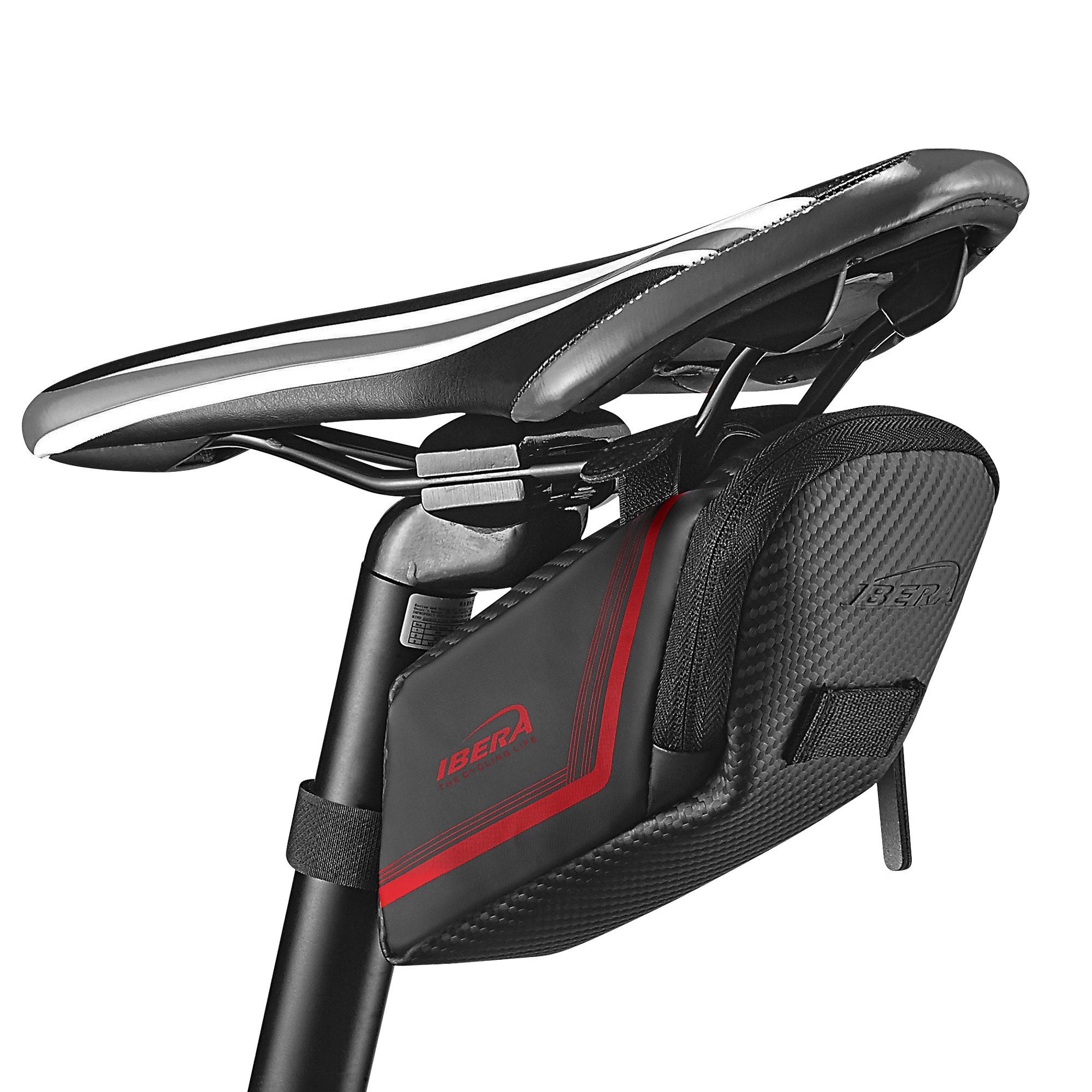 Red Saddle Bag Attached Under Seat