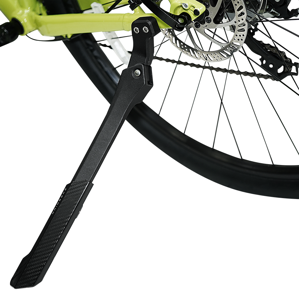 Kickstand Attached to Bike - Close Up View