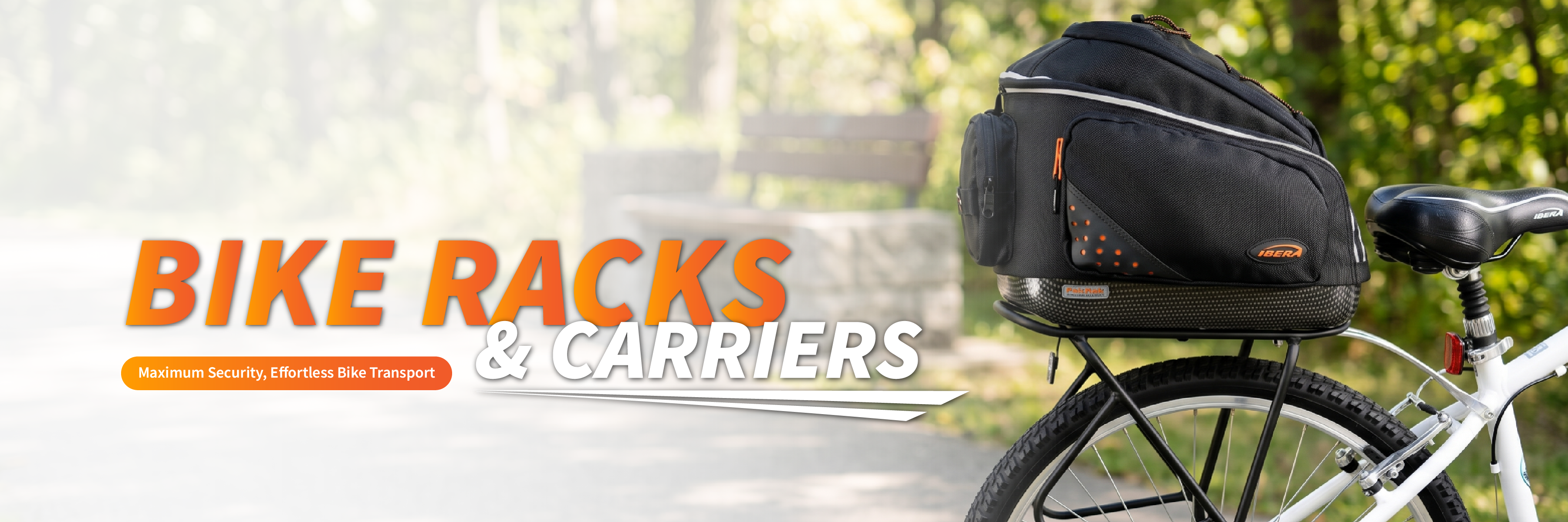 IBERA Bike Commuter Bag and Carrier Combo | IB-BA11-RA11