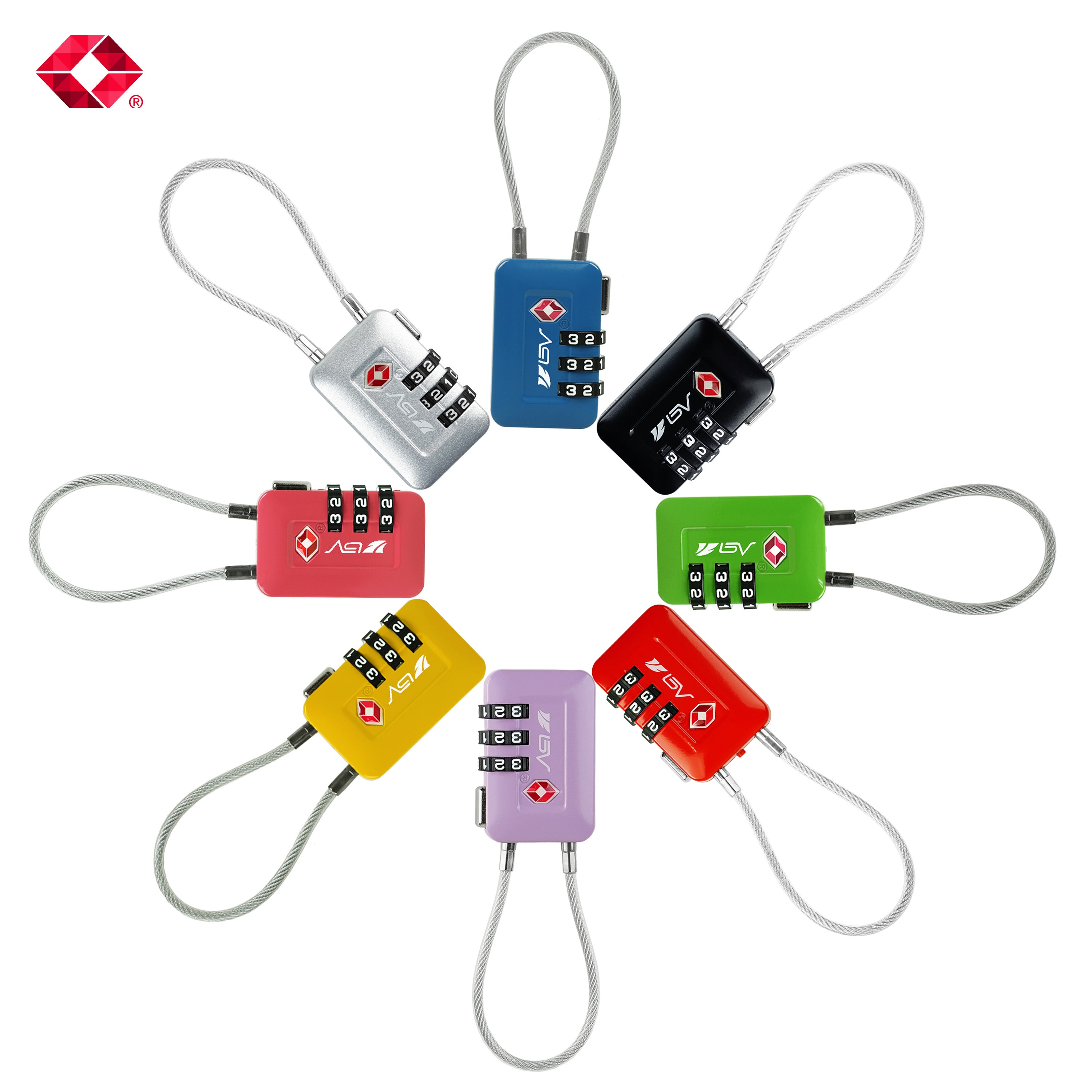 Suitcase Travel Lock Color Variety