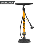 BV Bike Floor Pump with Gauge 160 PSI Clever Twin Valve Compatible with Presta & Schrader BV-GF55E