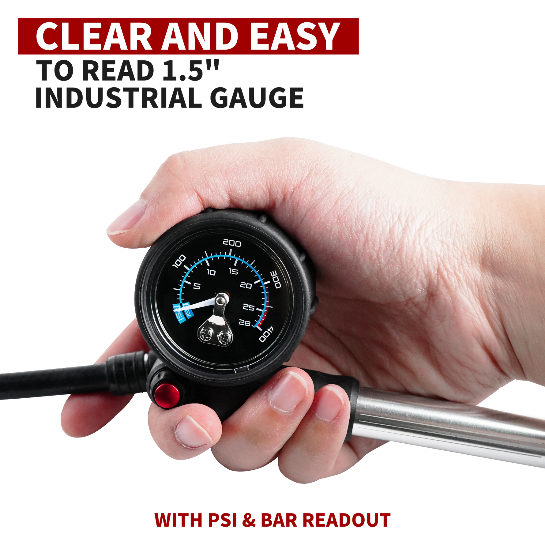 Clear and Easy to Read Gauge