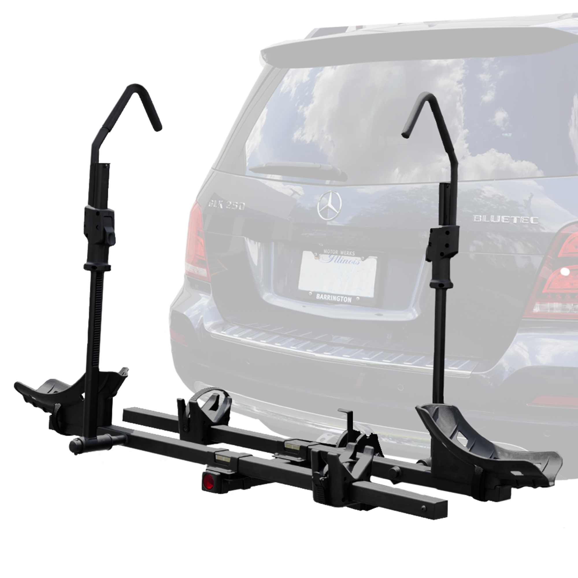 BV 2 Bikes Hitch Rack for Fat Tire Bikepakmart