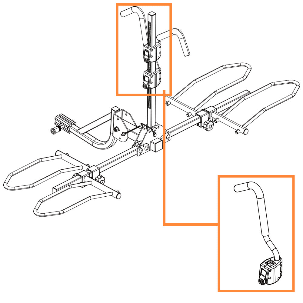 BV Bike Hitch Rack Long Hook Replacement Part | BV-HR01-2-SF-LongHook