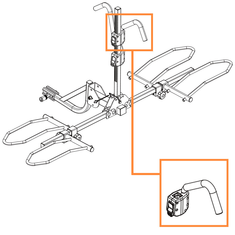 BV Bike Hitch Rack Short Hook Replacement | BV-HR01-2-SF-ShortHook