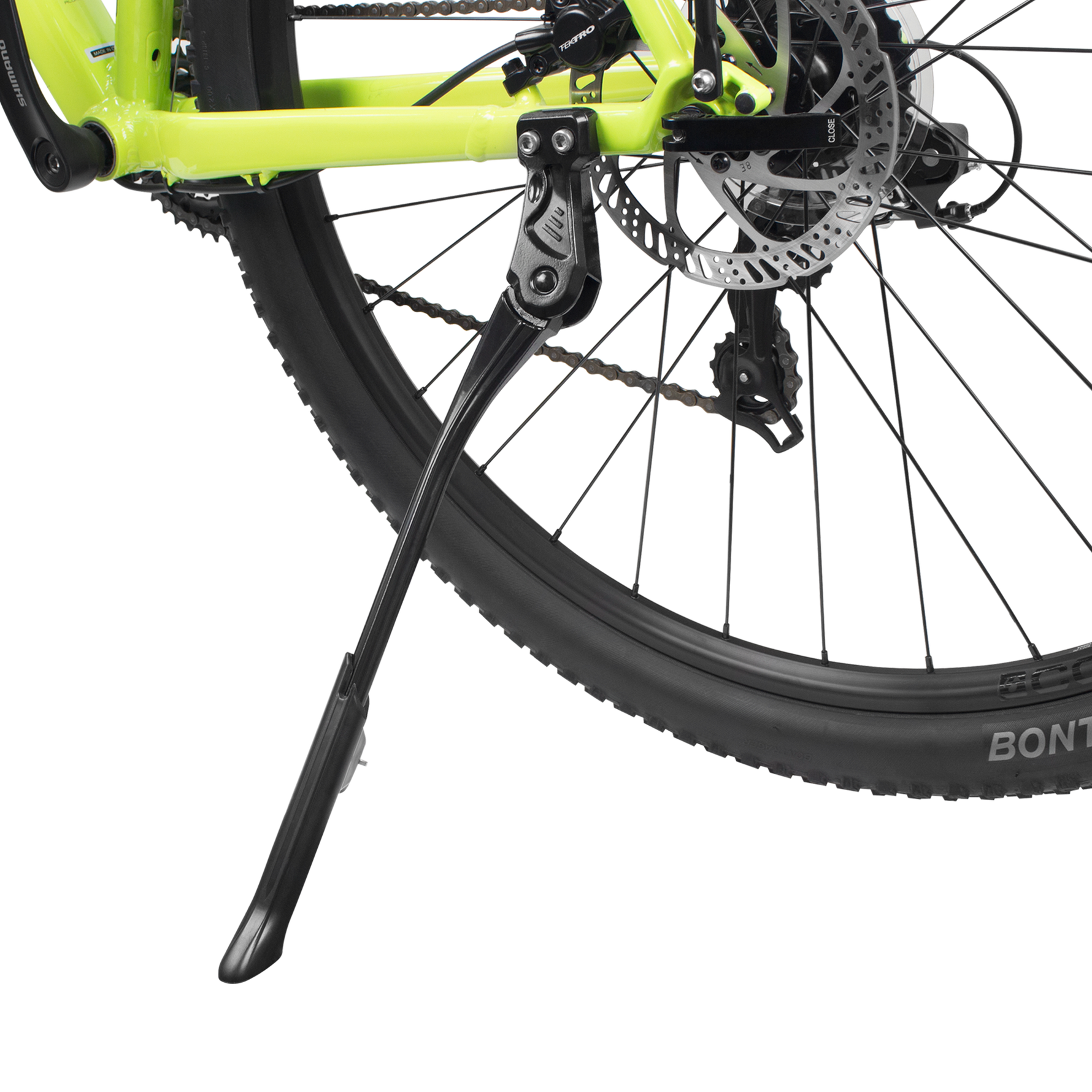 Kickstand Attached to Bike - Visual Demonstration