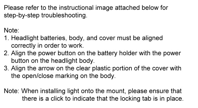 Light Troubleshooting