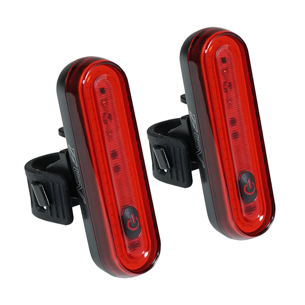 BV USB Rechargeable LED Taillight - Pair Close Up View 