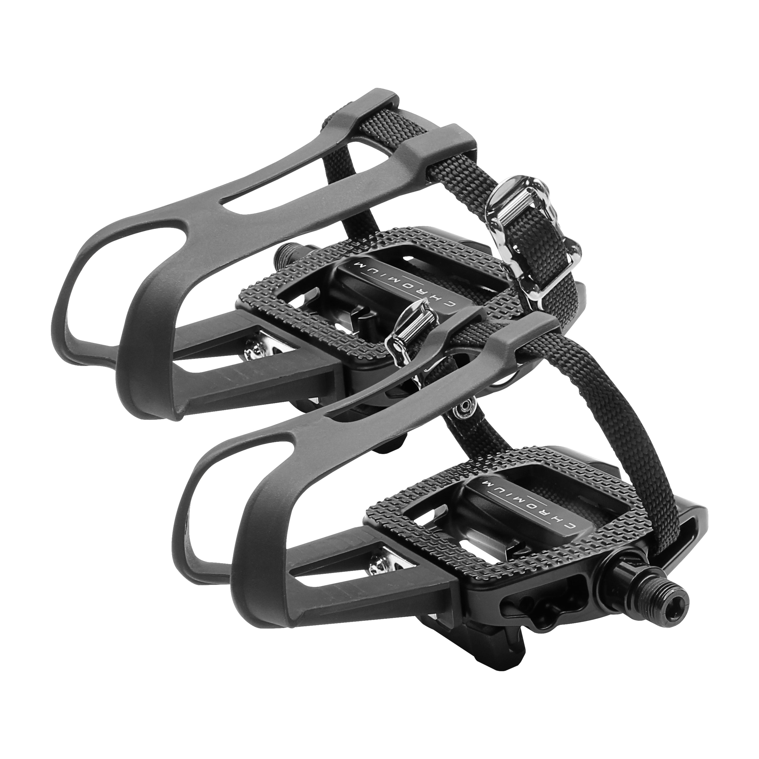 BV-PD-S6 Bike Pedals with Toe Clips