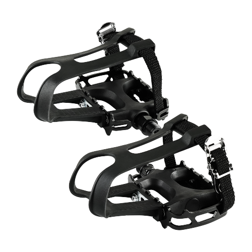 Bicycle Pedals Set with Toe Cage - Pair