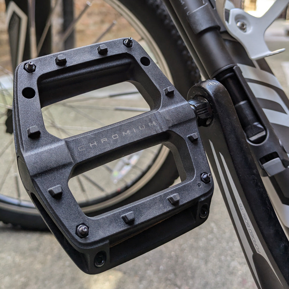 mtb bike pedals BV Bike Pedal Set, Bicycle Pedals, 9/16-Inch Boron Steel Spindle, MTB, Pair