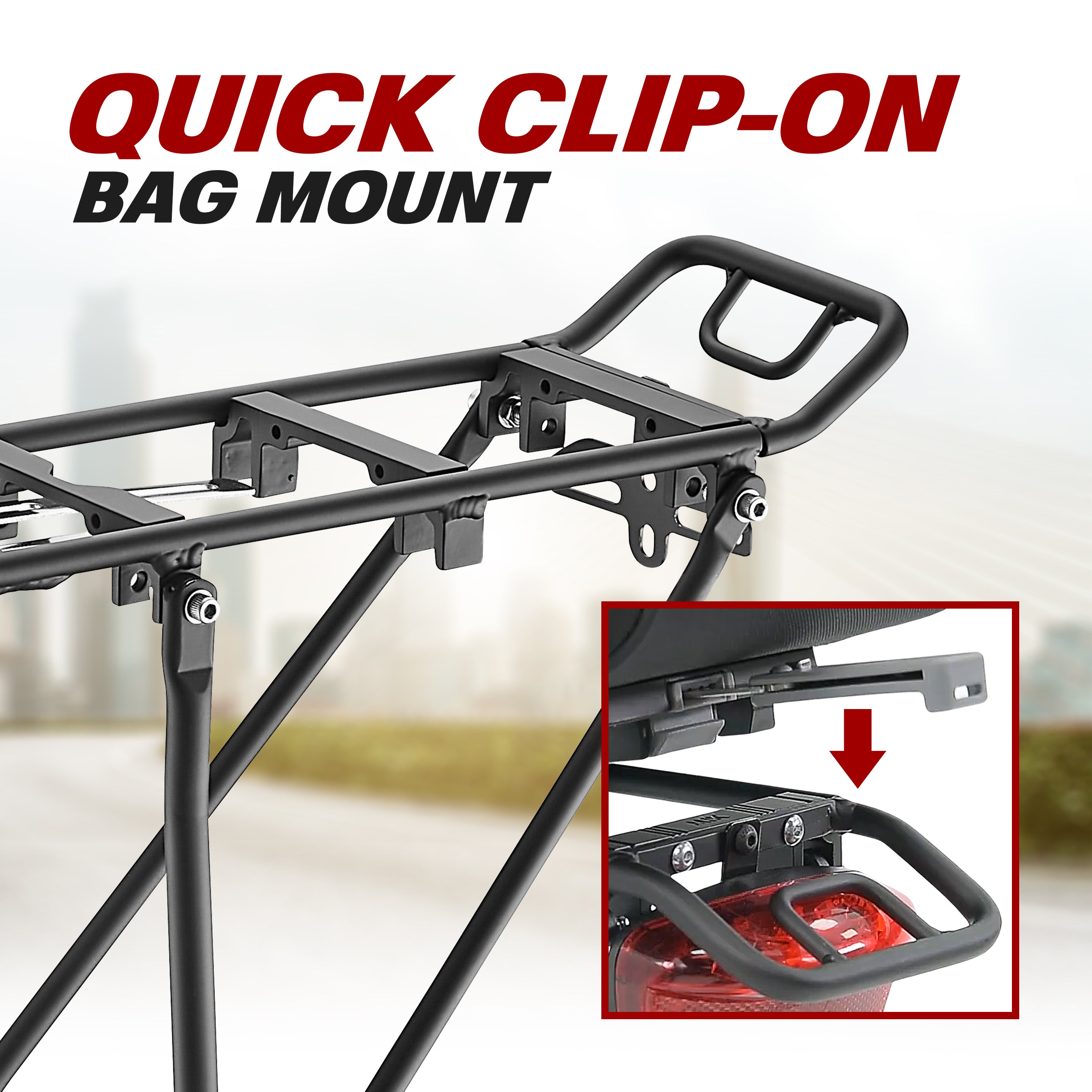 IBERA bike rack with MIK and PakRak System - Bikepakmart