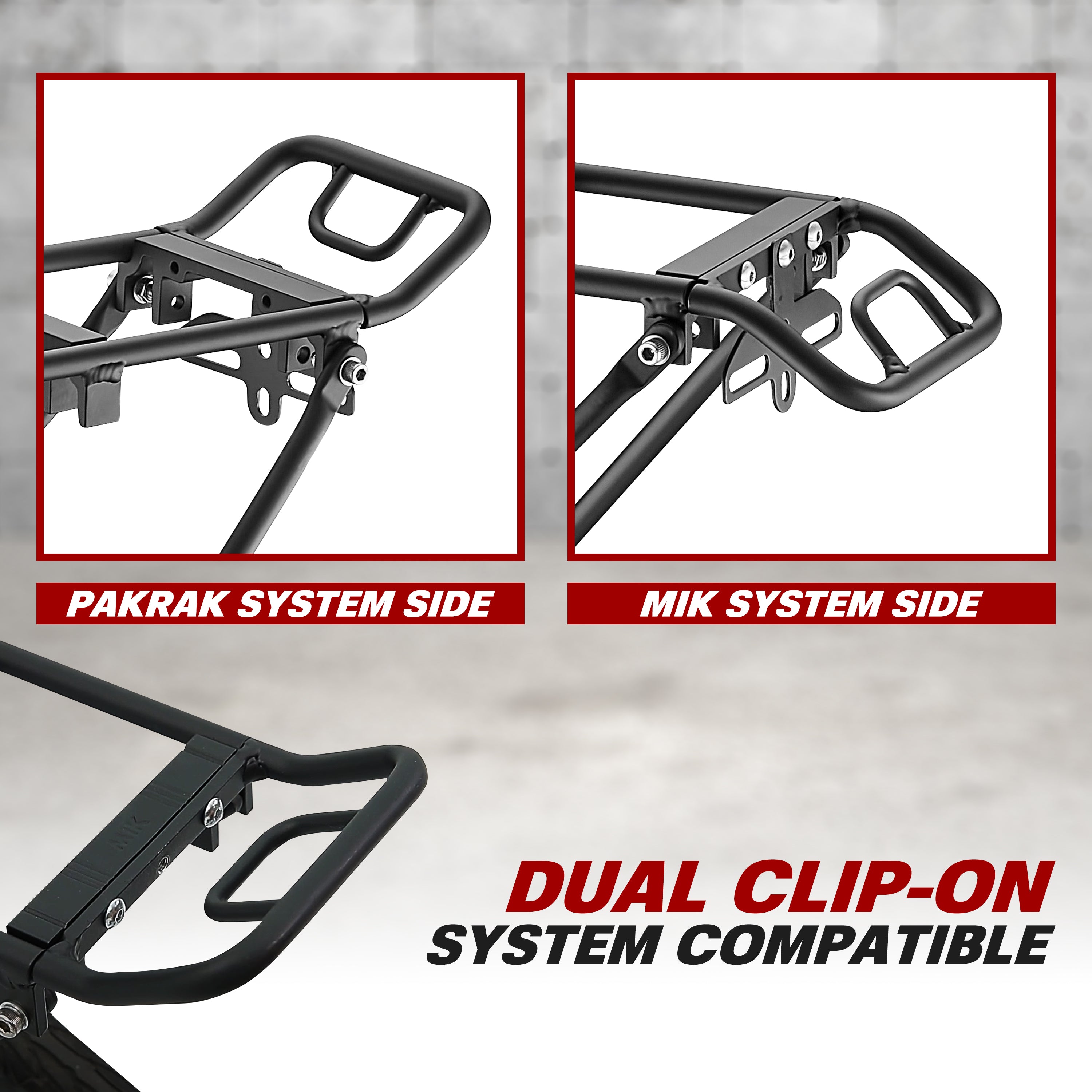 IBERA bike rack with MIK and PakRak System - Bikepakmart
