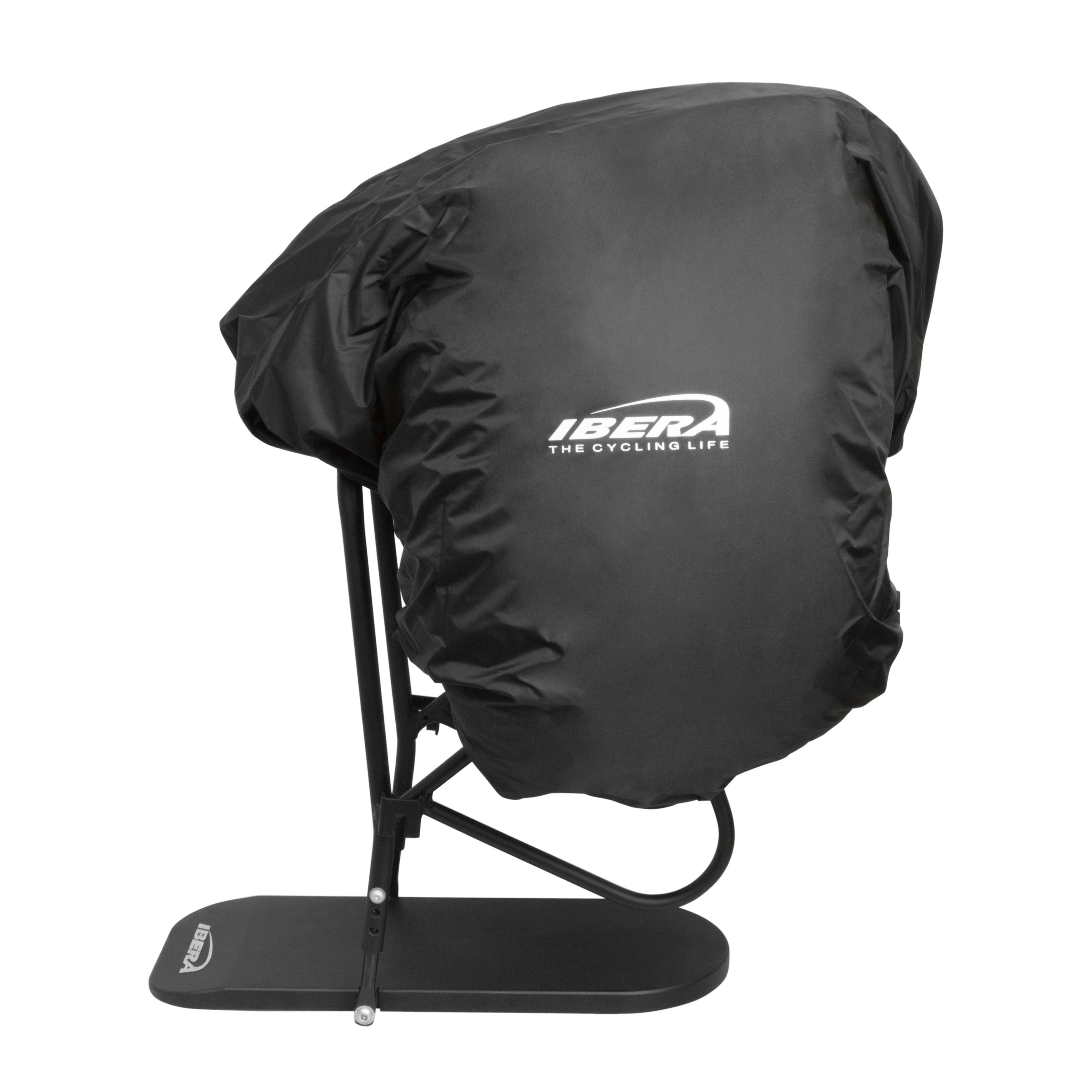 Rain Cover on Bag - Side View