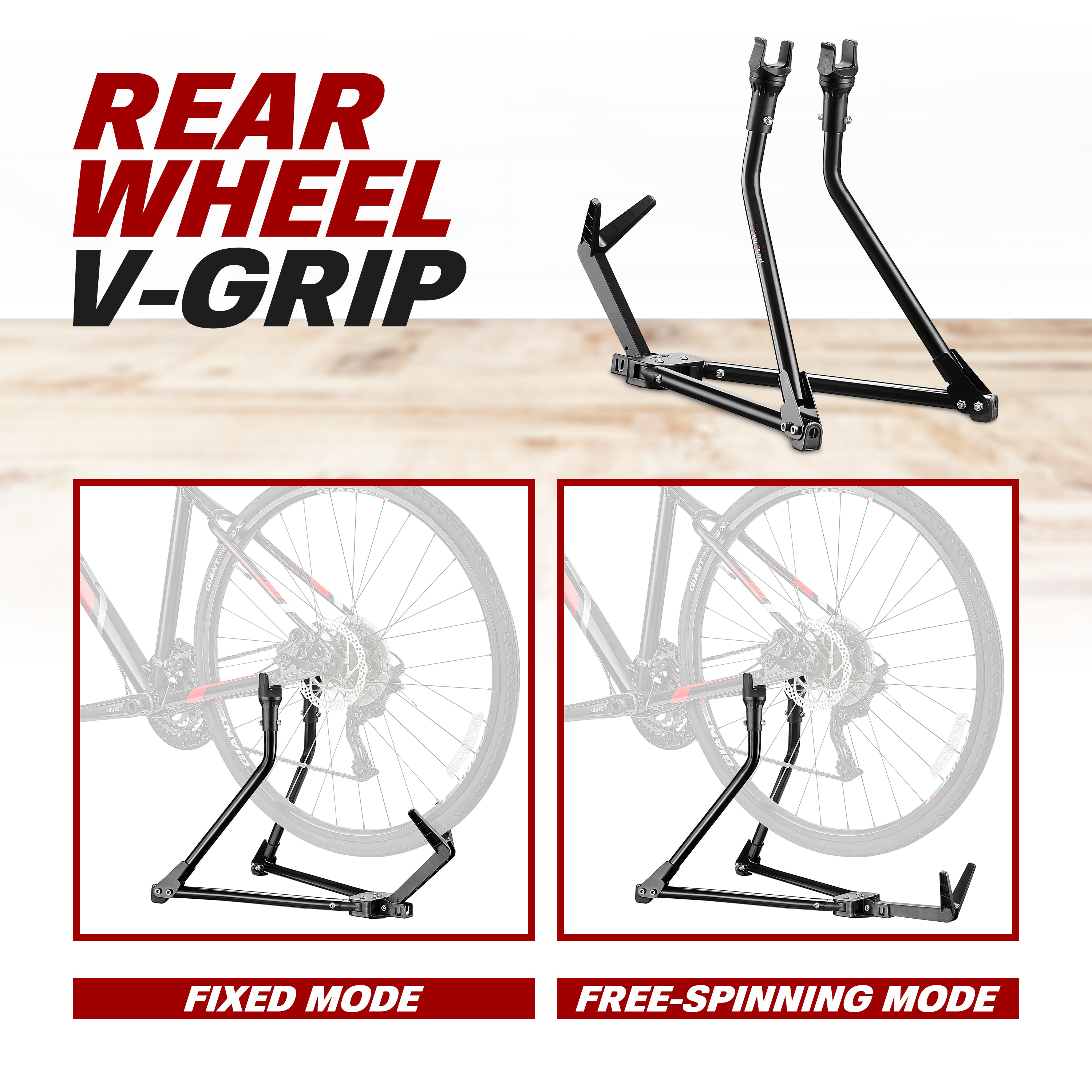 Ibera Utility Stand  - Rear Whee V-Grip