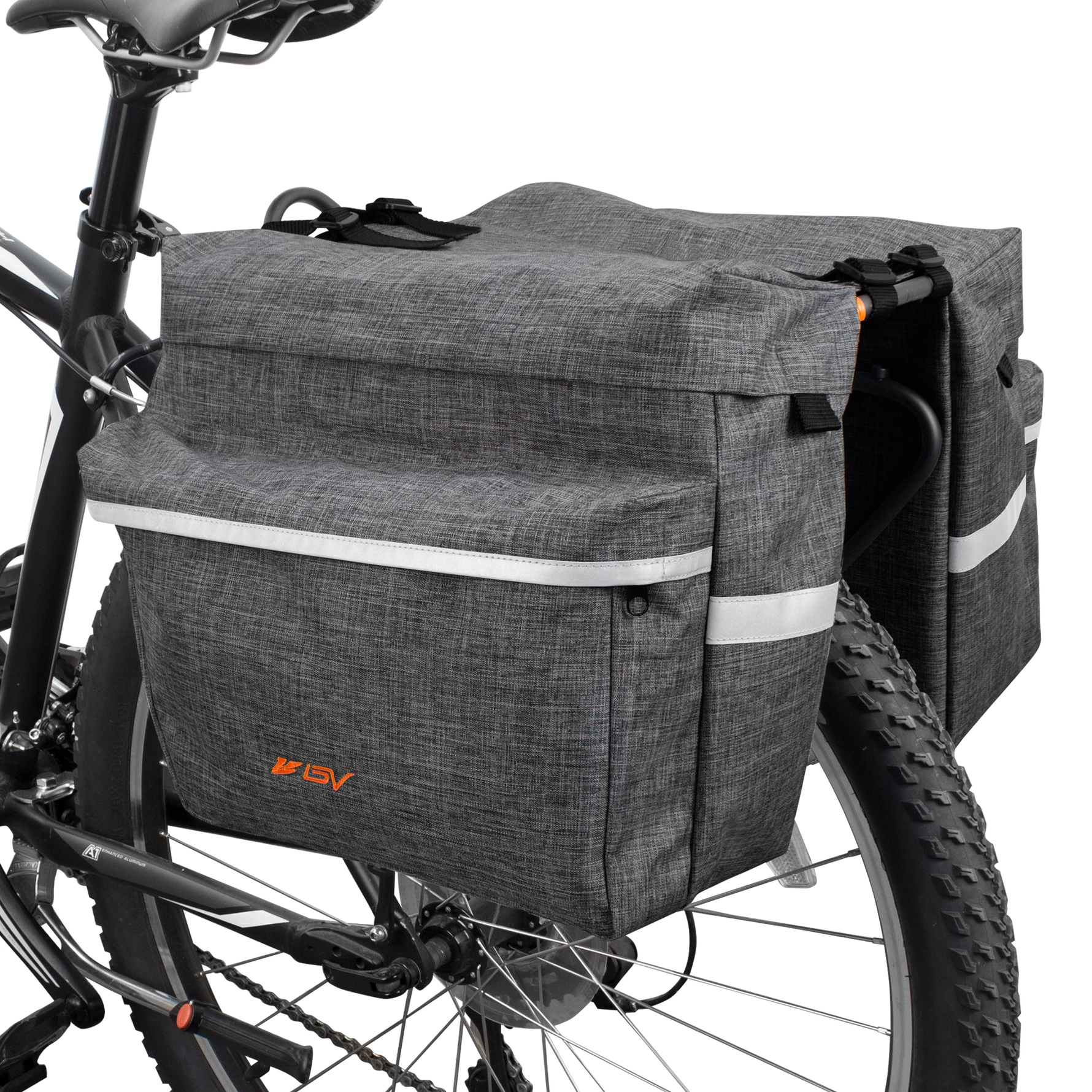 Pannier on Bike - Grey