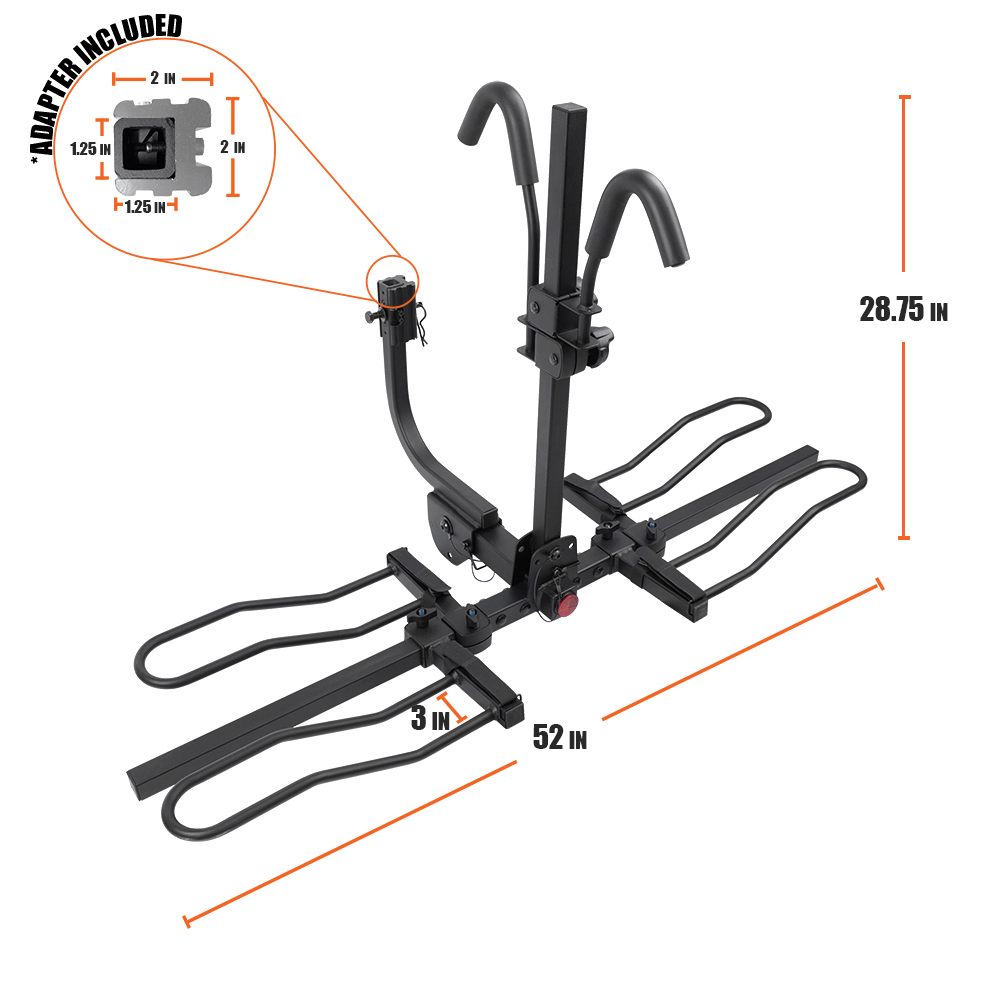 Hitch Rack Anti-Wobble Kit Replacement DImensions