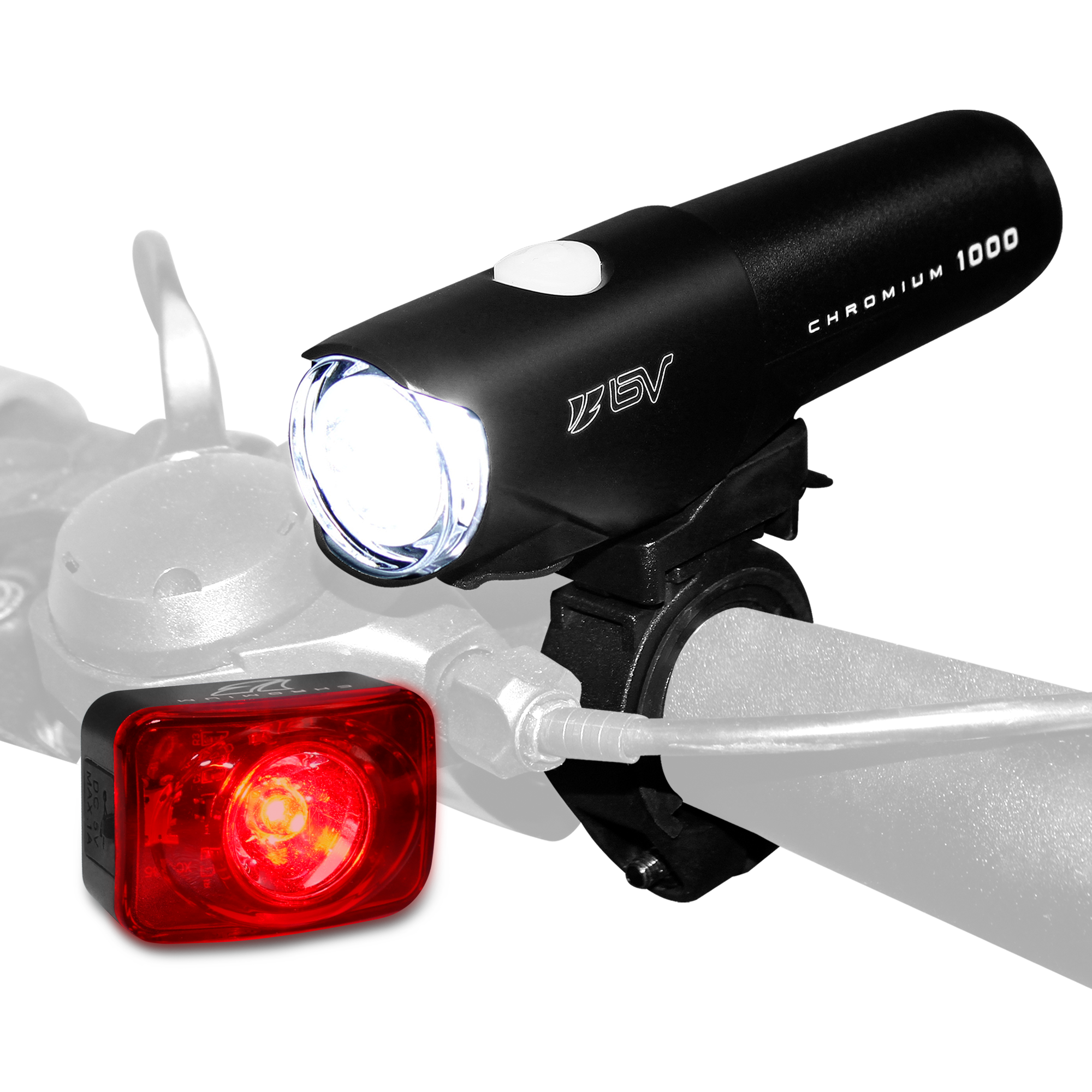 BV Rechargeable Headlight and Taillight 