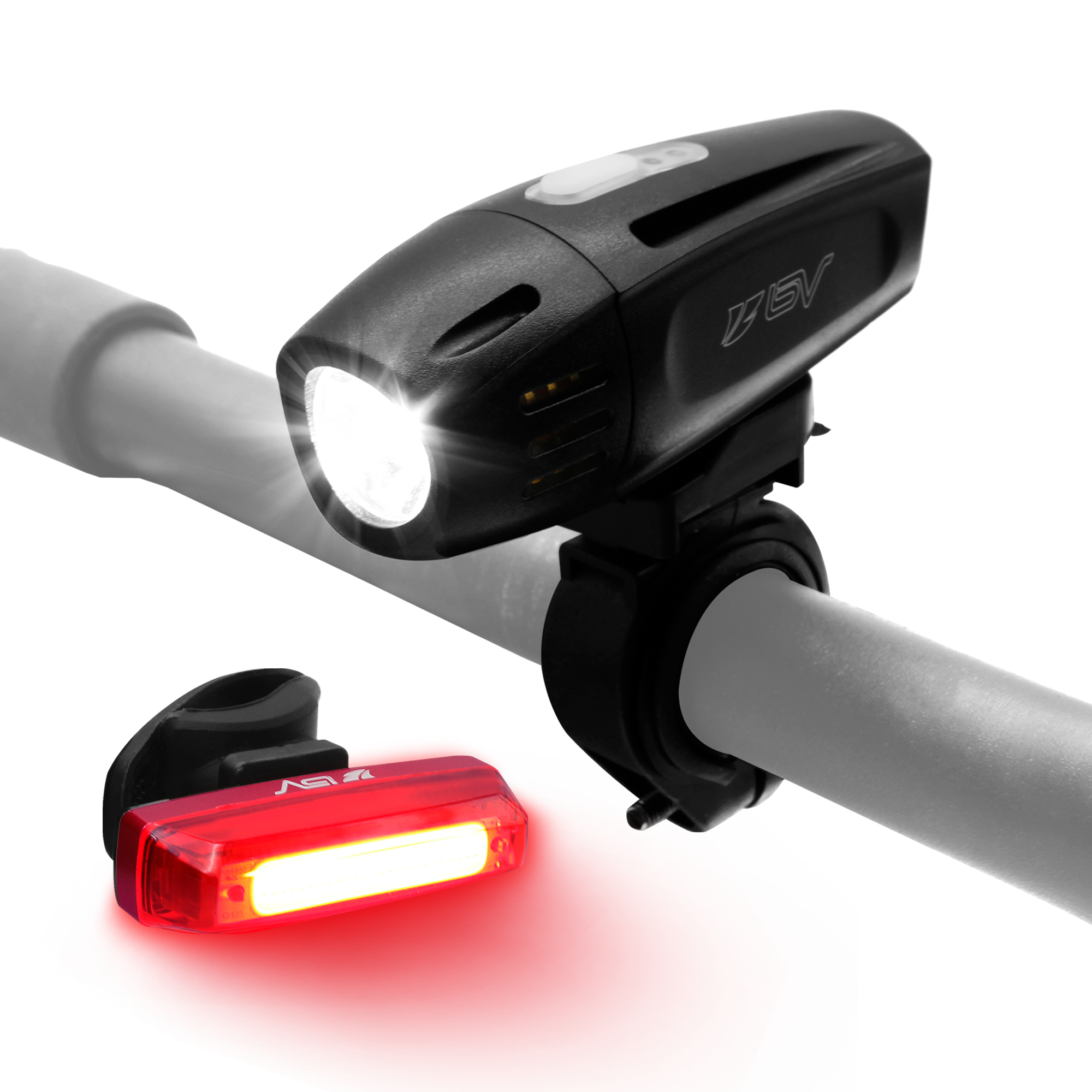 Bicycle LED Headlight and Taillight by BV Safety and Visibility Bikepakmart