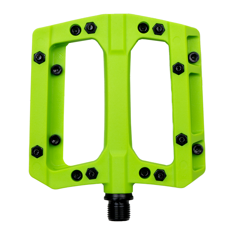 Green Pedal Close Up View