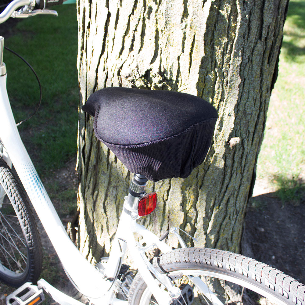 BV Memory Foam Bike Seat Cover – Extra Soft Comfort Saddle Cushion, Large, Black, Road & MTB, Unisex