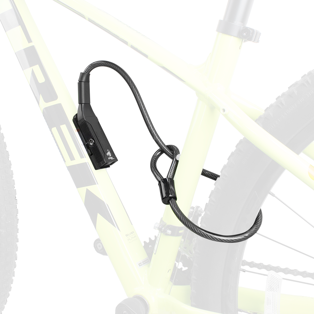 Anti-Theft Coiling Cable Lock with Bike