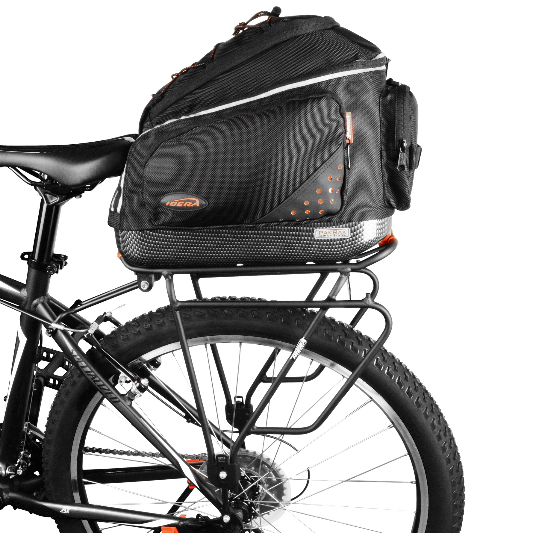 Carrier and Bag Attached to Bike