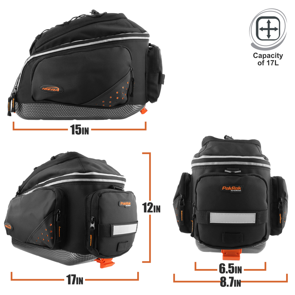 Pakrak waterproof top commuter bag