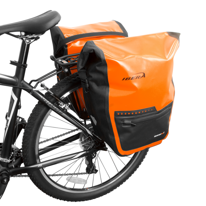 Orange Pair Attached to Bike