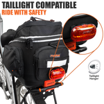 Bag with Taillight Attached