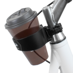 IBERA Black Handlebar Cup Holder with Bar Clamp Mount