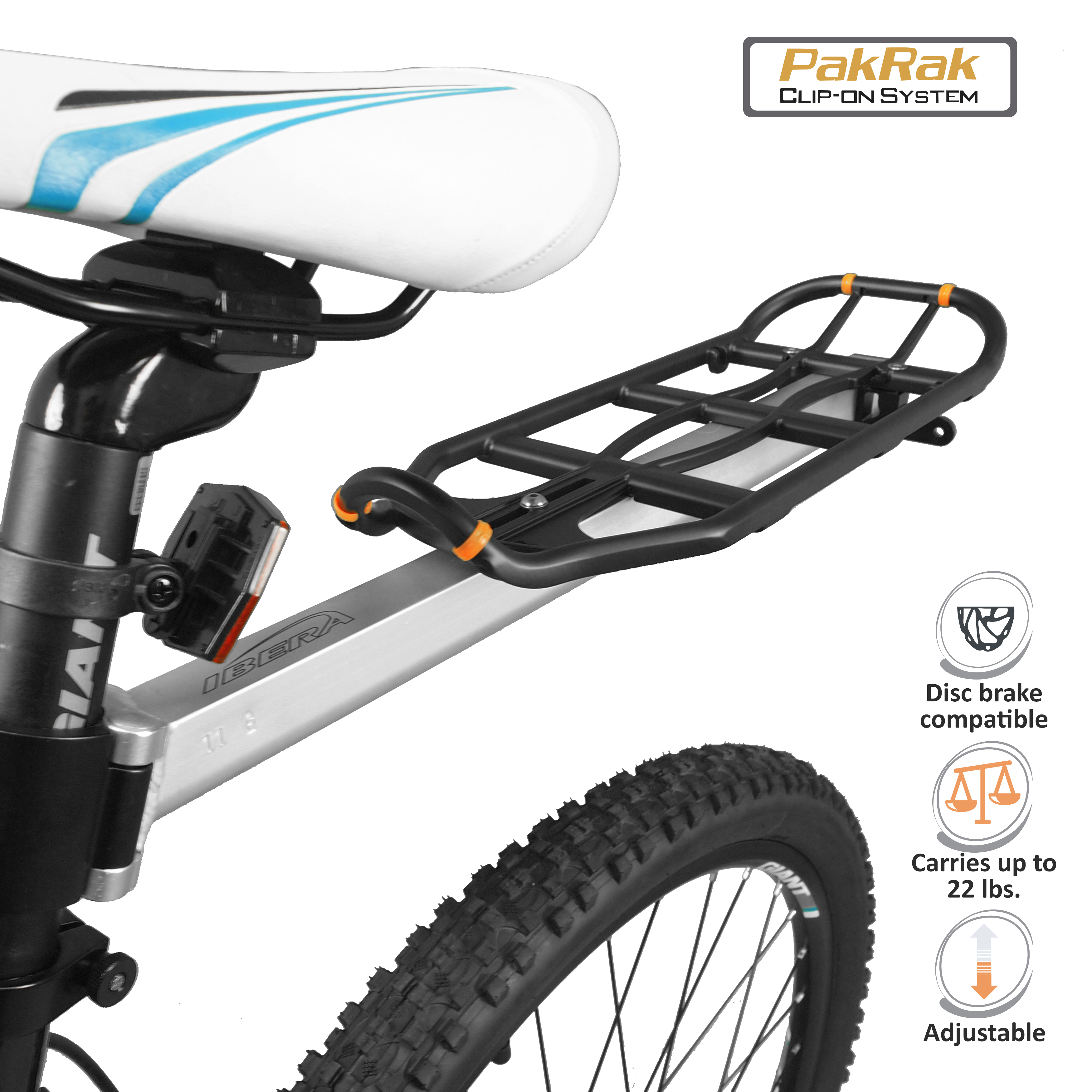 ibera fahrrad-aufbewahrung IBERA Bike Seatpost-Mounted Commuter Carrier | IB-RA11