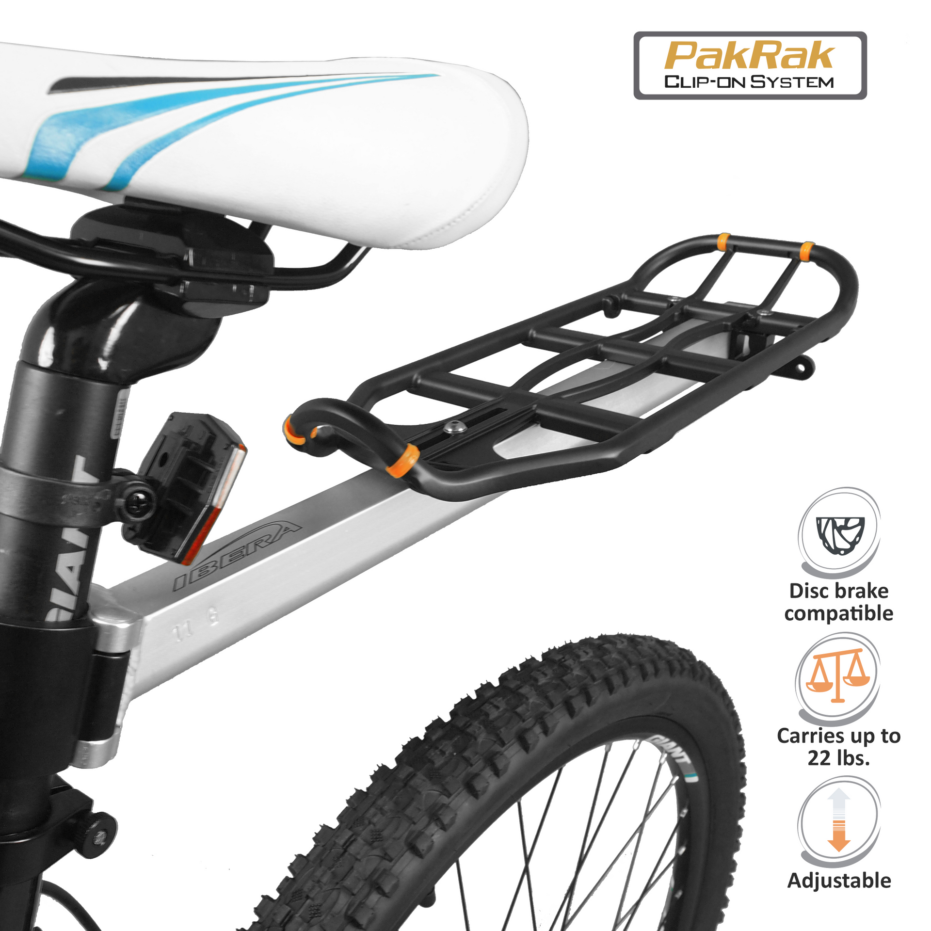 ibera fahrradständer IBERA Bike Seatpost-Mounted Commuter Carrier | IB-RA11