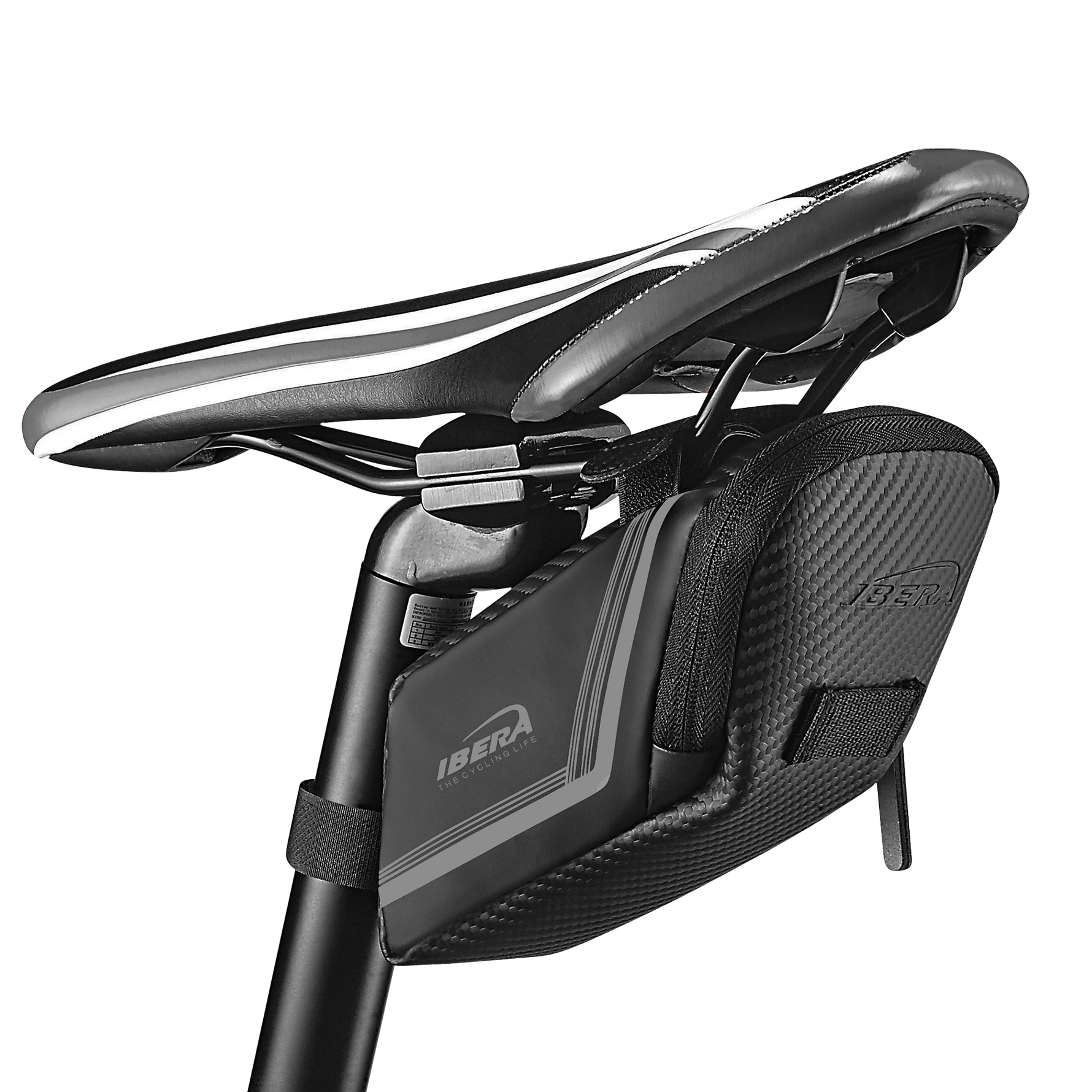Gray Saddle Bag Attached Under Seat