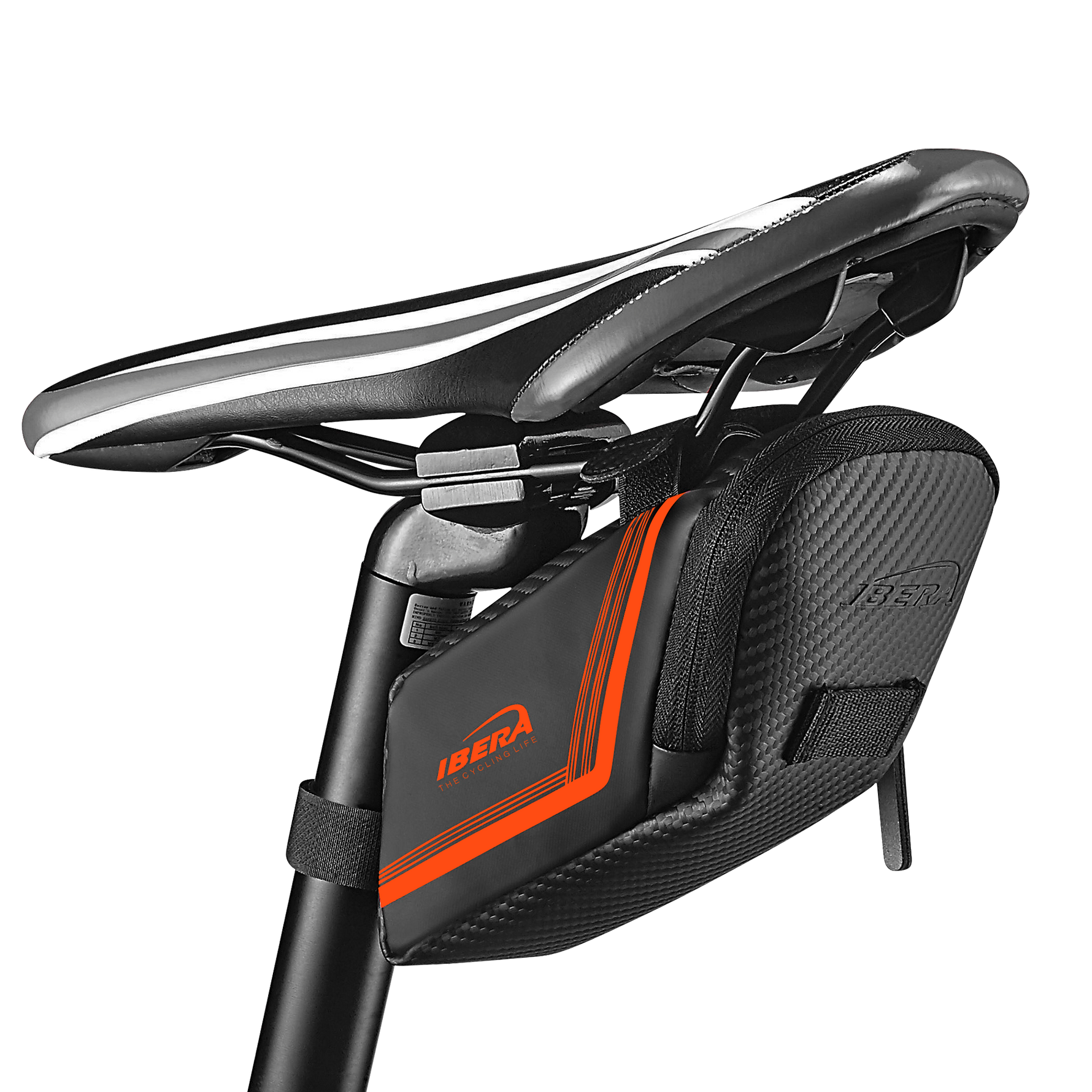 Orange Saddle Bag Attached Under Seat
