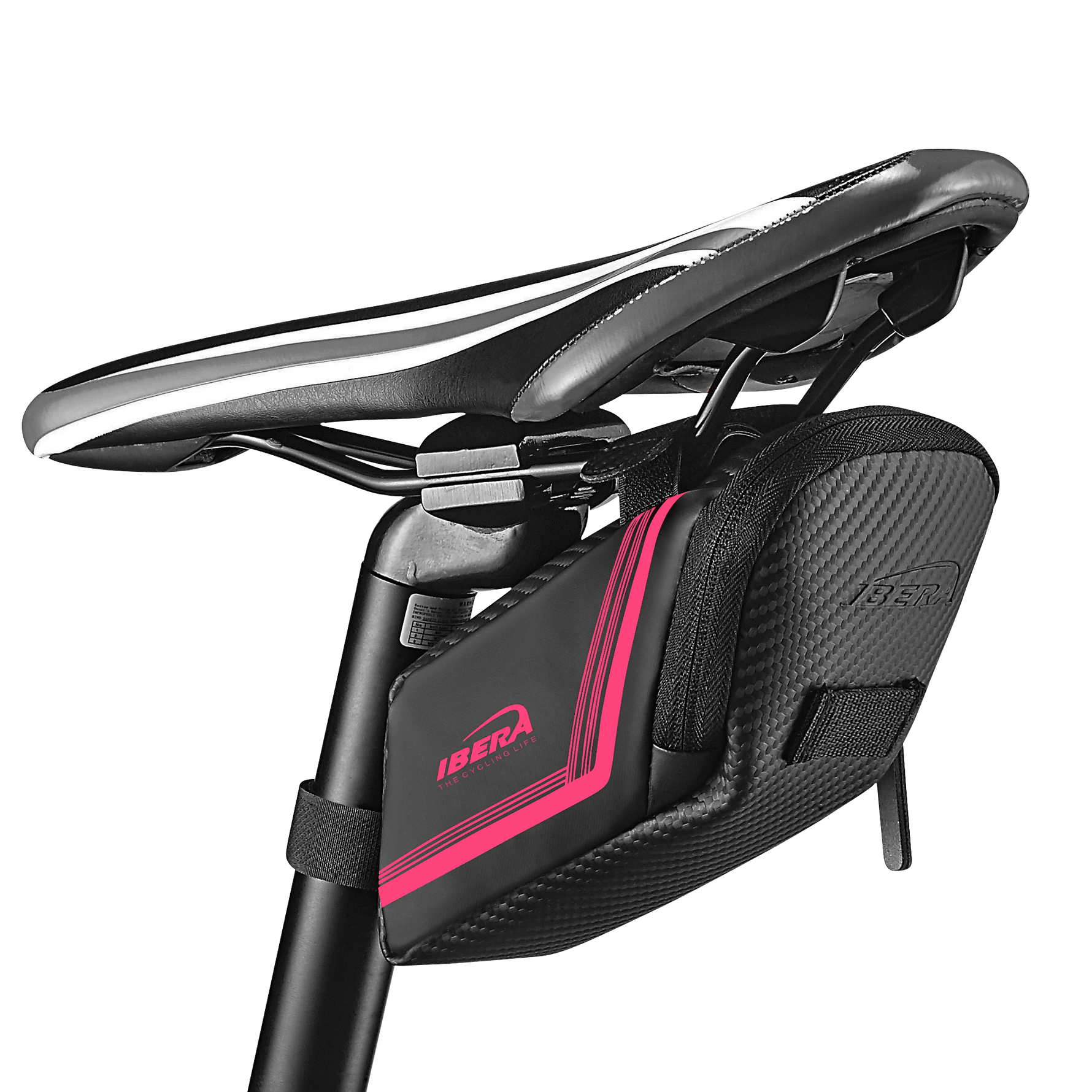 Pink Saddle Bag Attached Under Seat
