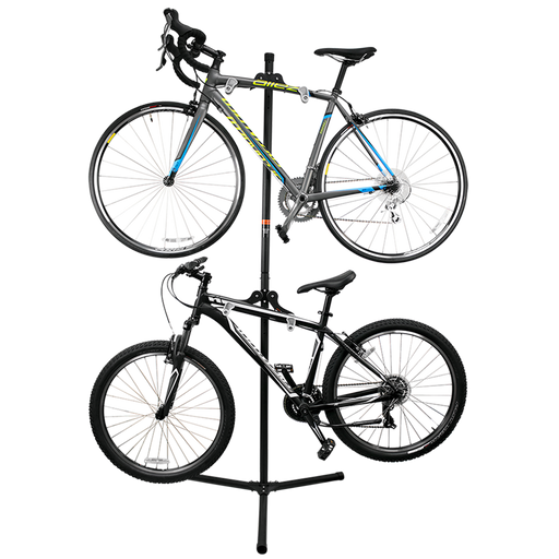IBERA Horizontal Two Bike Hanger Stand, 45° Adjustable | IB-ST9