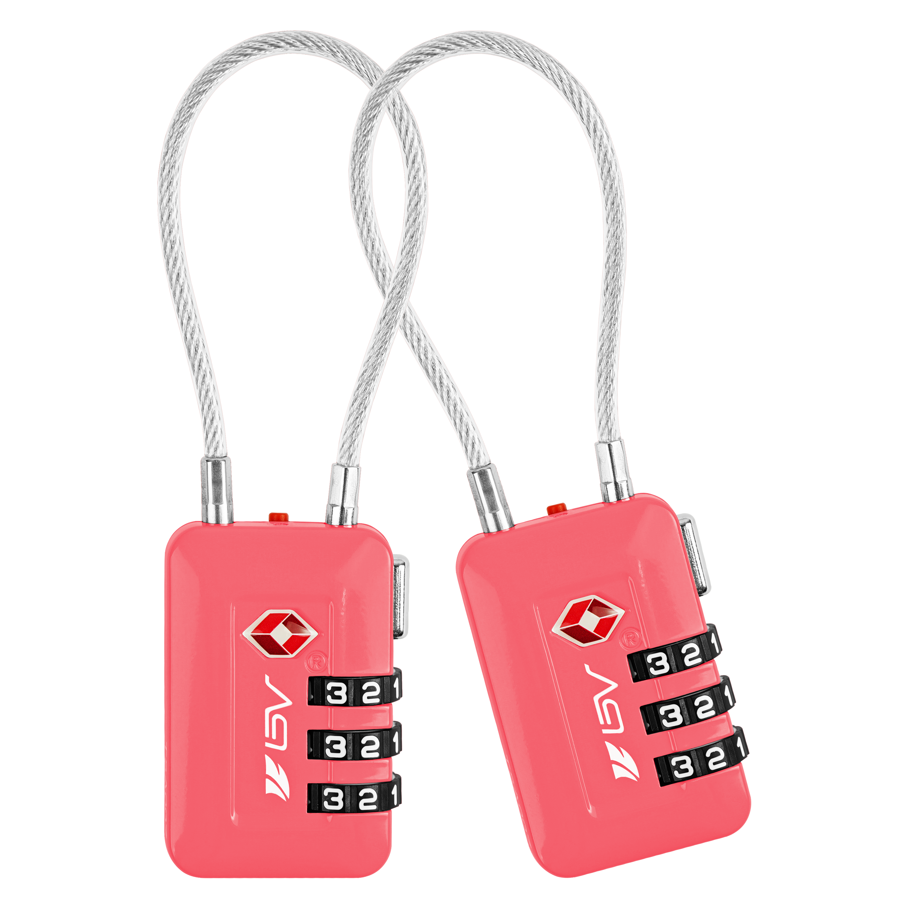 Pink Travel Lock 2 Pack