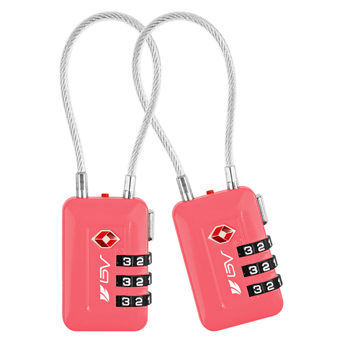 Pink Travel Lock 2 Pack